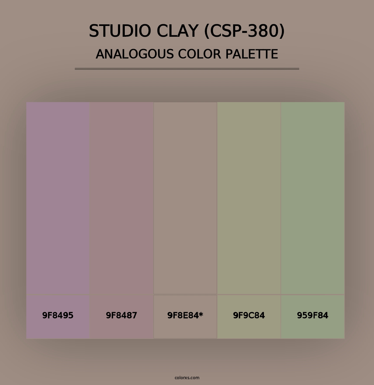 Studio Clay (CSP-380) - Analogous Color Palette