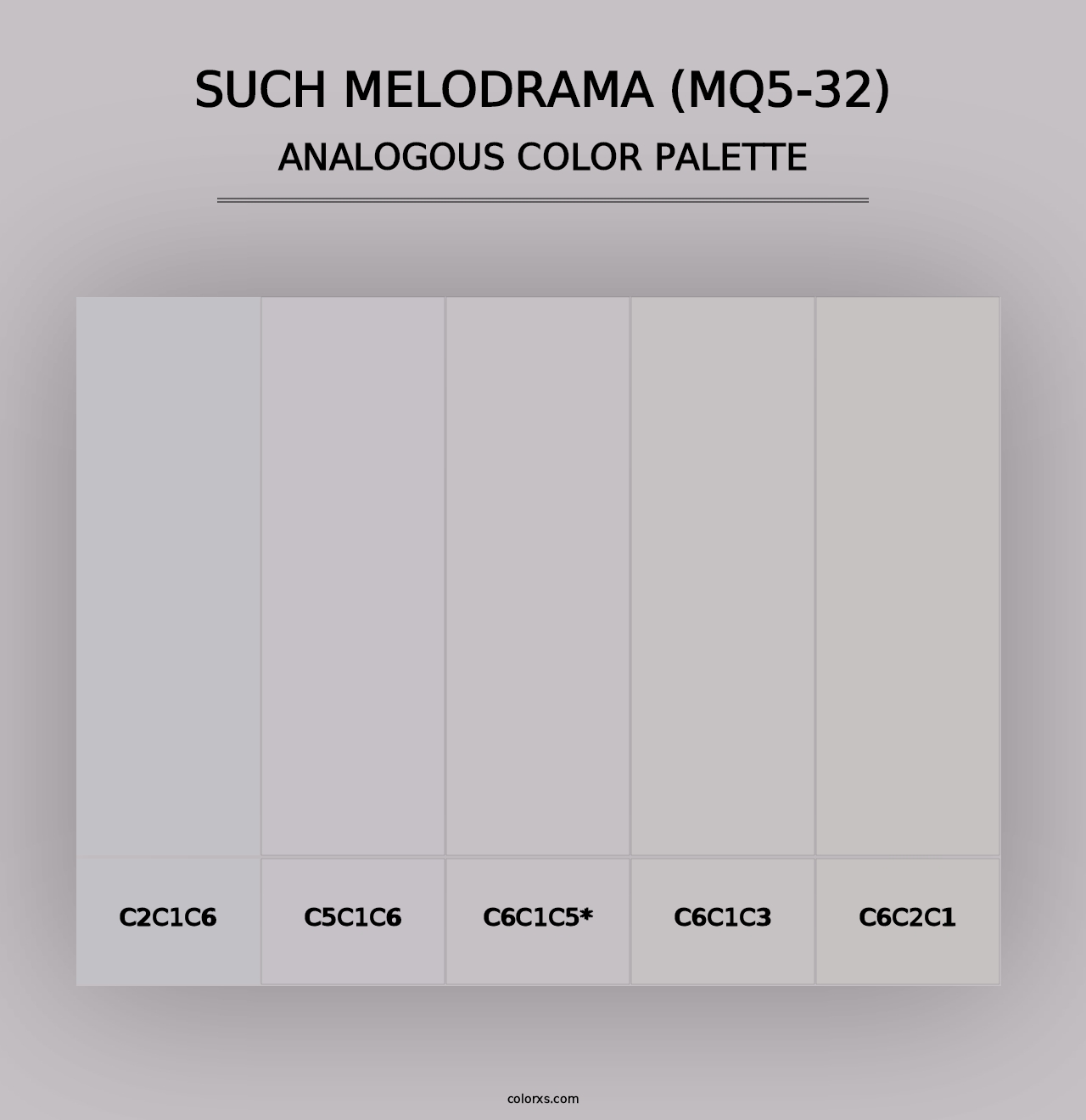 Such Melodrama (MQ5-32) - Analogous Color Palette