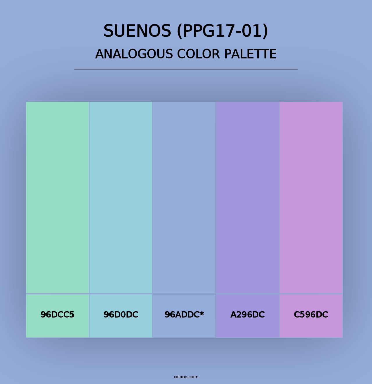 Suenos (PPG17-01) - Analogous Color Palette