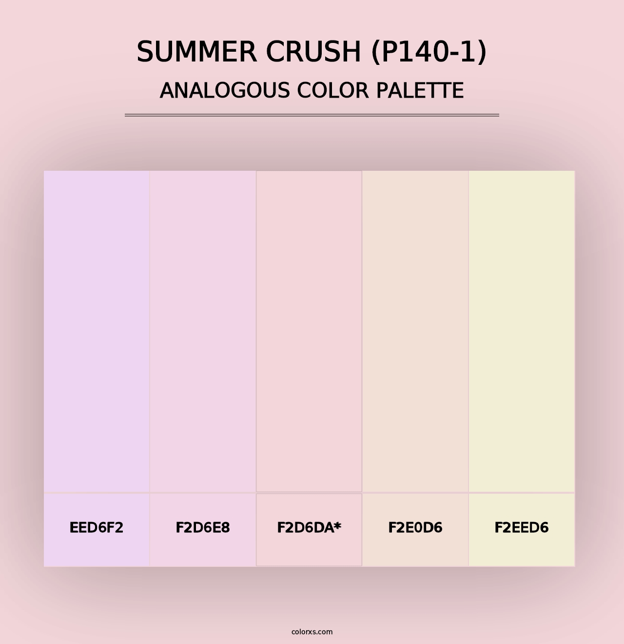 Summer Crush (P140-1) - Analogous Color Palette