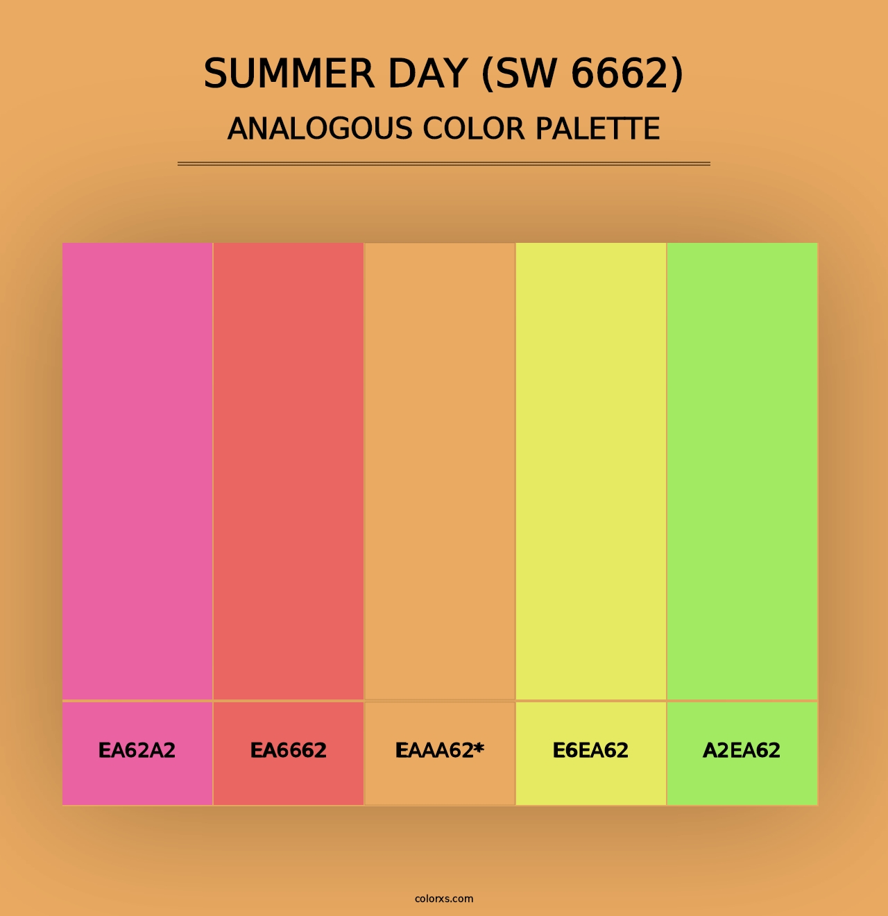 Summer Day (SW 6662) - Analogous Color Palette