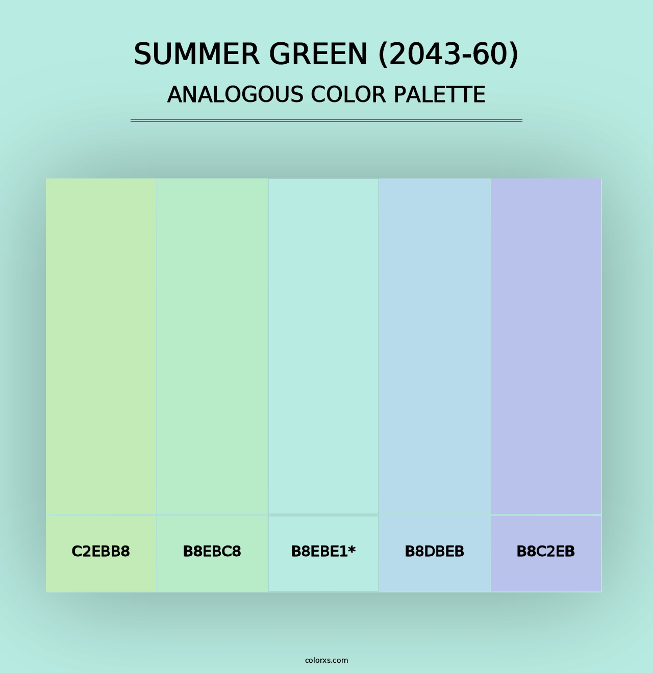 Summer Green (2043-60) - Analogous Color Palette