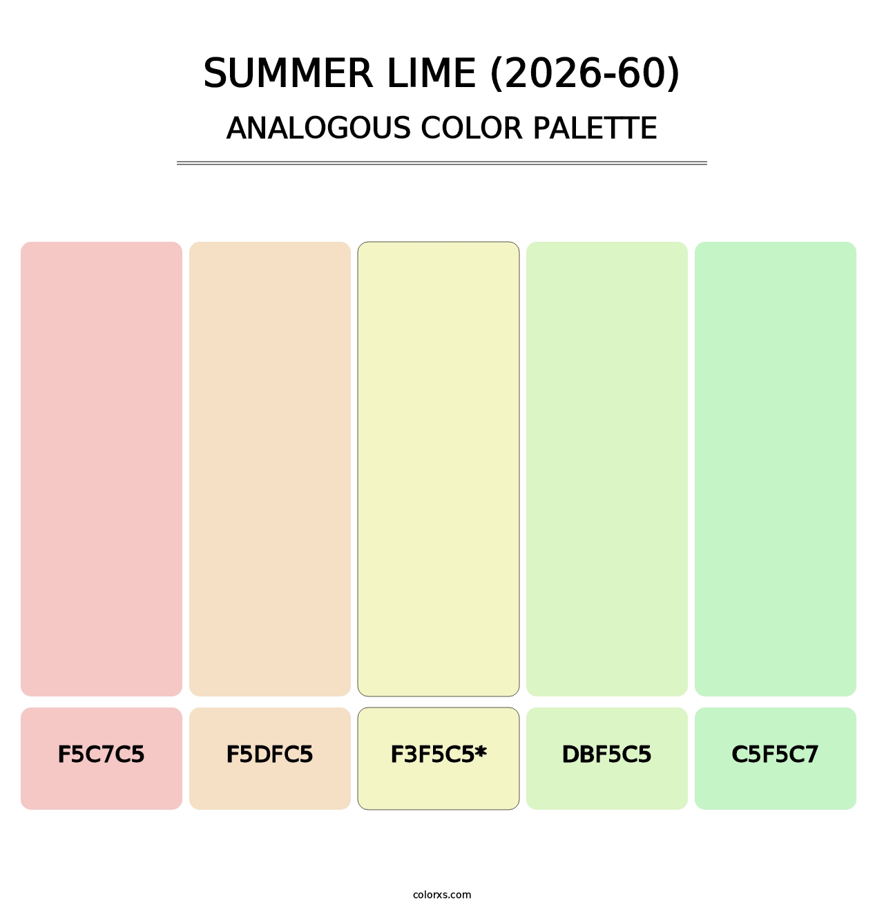 Summer Lime (2026-60) - Analogous Color Palette