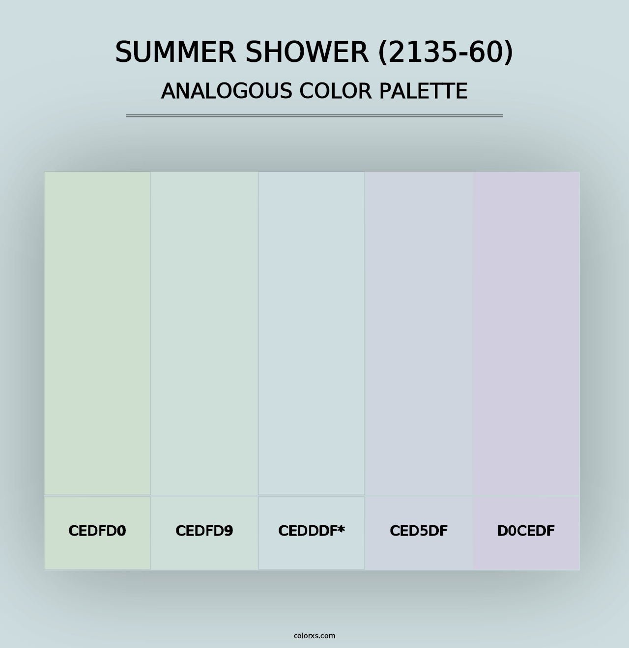 Summer Shower (2135-60) - Analogous Color Palette