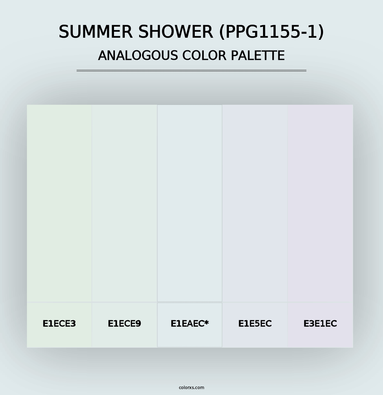 Summer Shower (PPG1155-1) - Analogous Color Palette