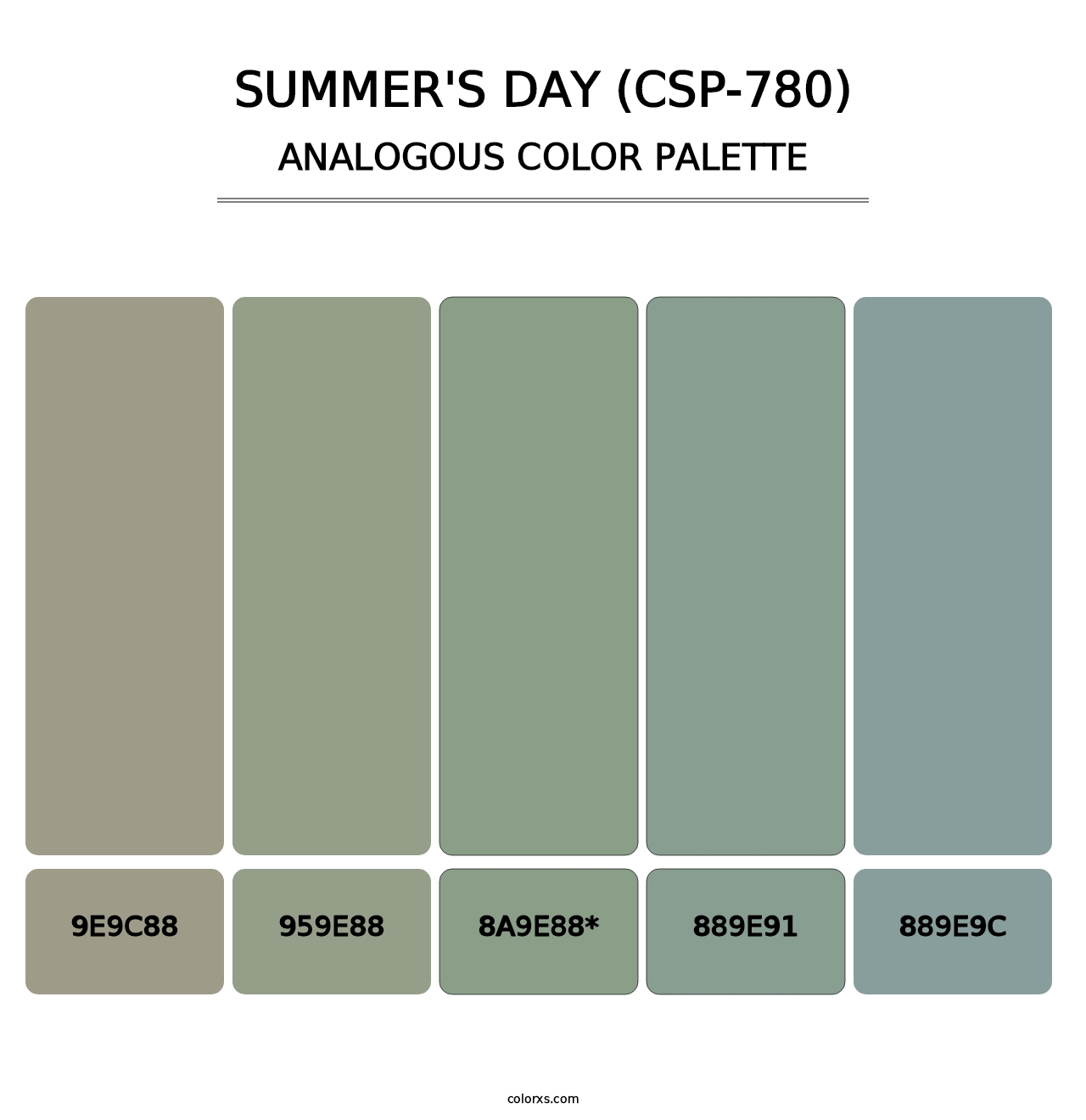 Summer's Day (CSP-780) - Analogous Color Palette