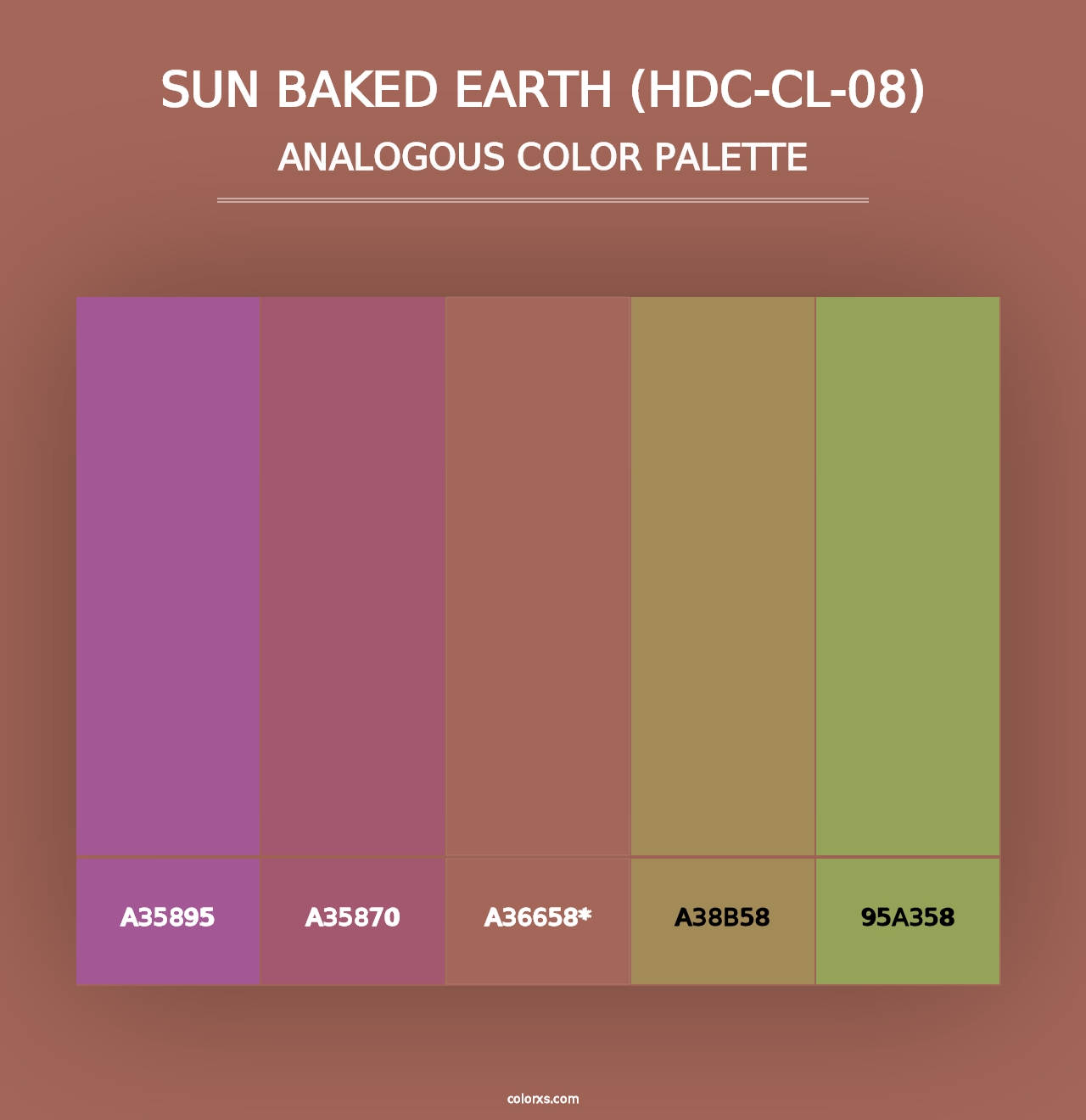 Sun Baked Earth (HDC-CL-08) - Analogous Color Palette