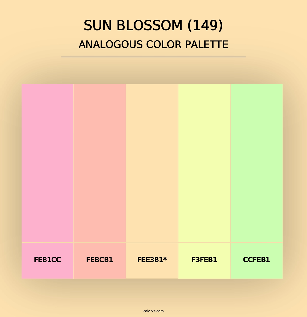 Sun Blossom (149) - Analogous Color Palette