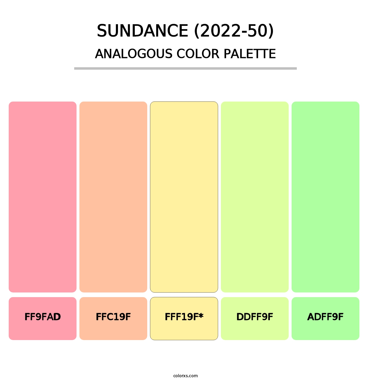 Sundance (2022-50) - Analogous Color Palette