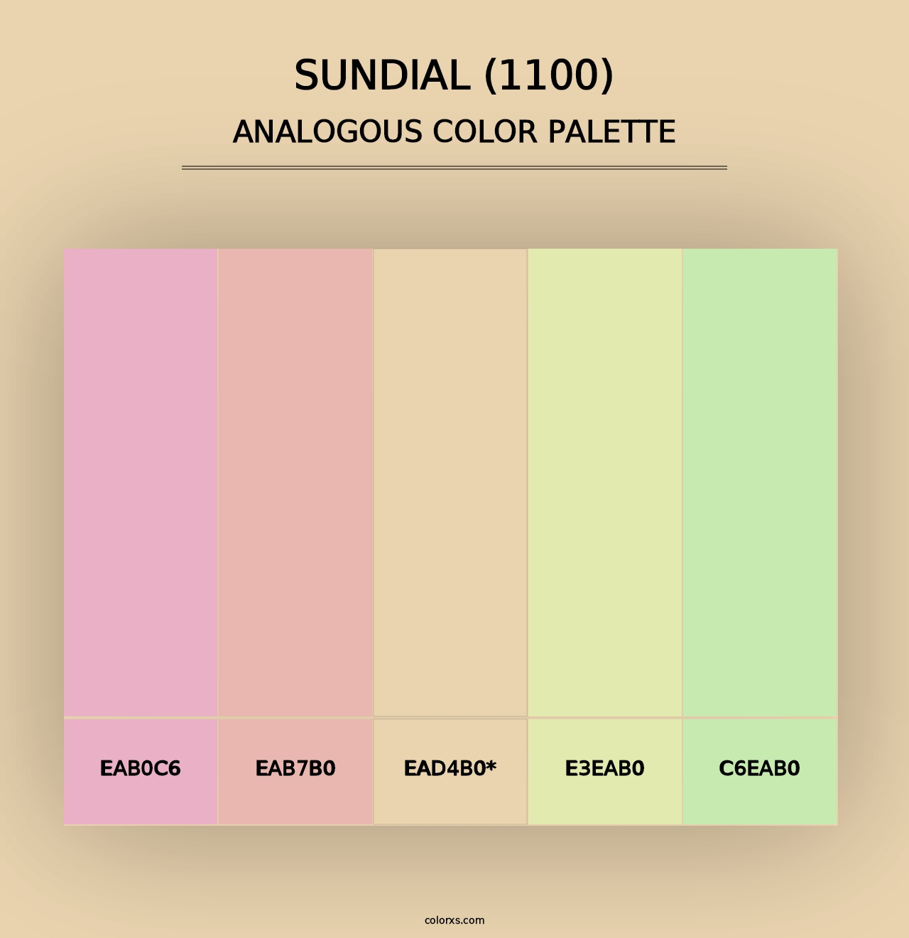 Sundial (1100) - Analogous Color Palette