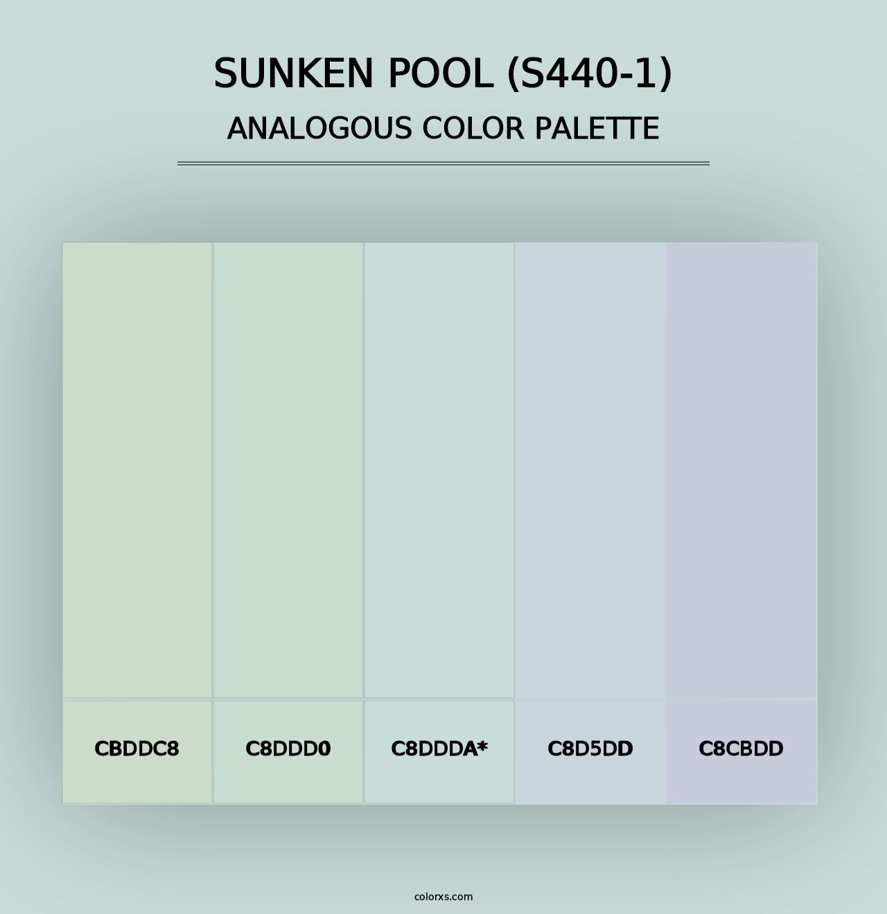 Sunken Pool (S440-1) - Analogous Color Palette