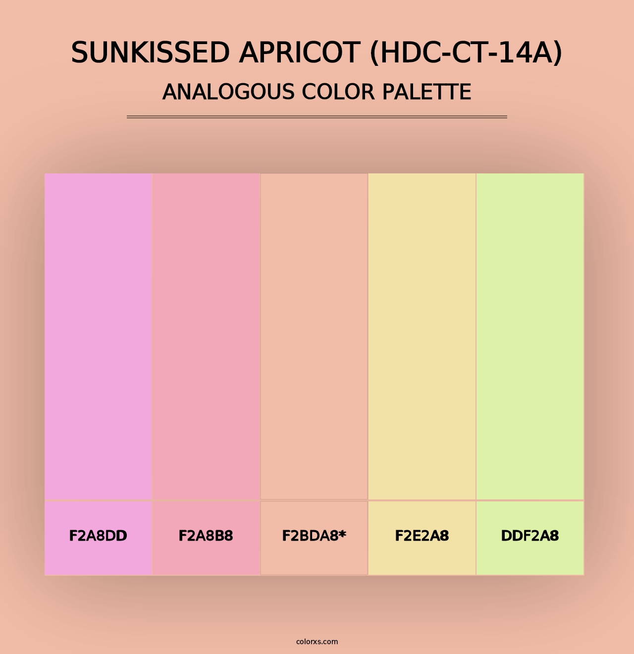 Sunkissed Apricot (HDC-CT-14A) - Analogous Color Palette