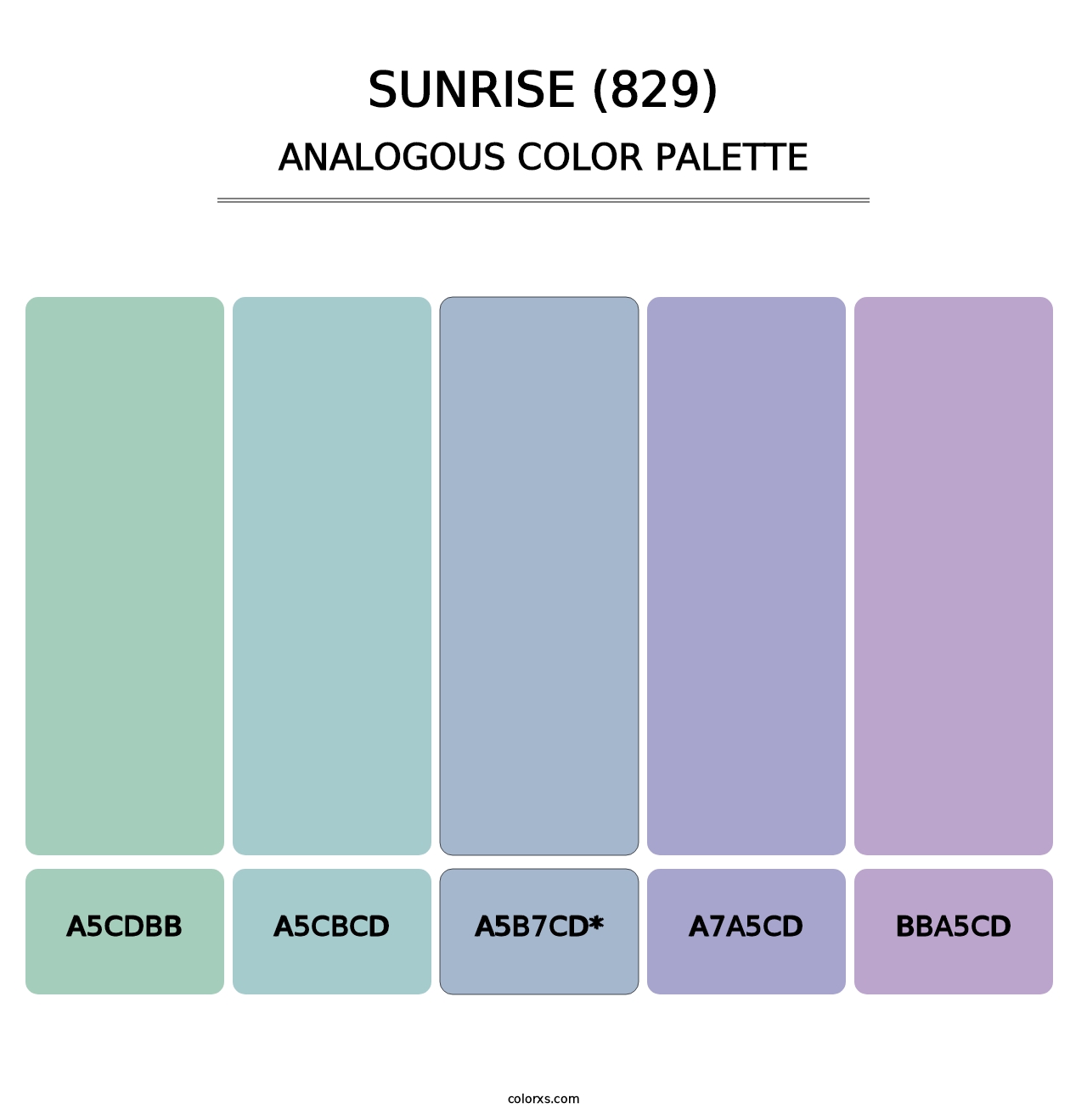 Sunrise (829) - Analogous Color Palette