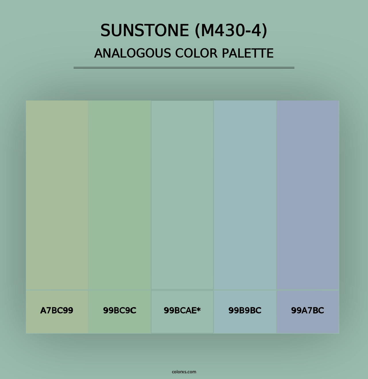 Sunstone (M430-4) - Analogous Color Palette