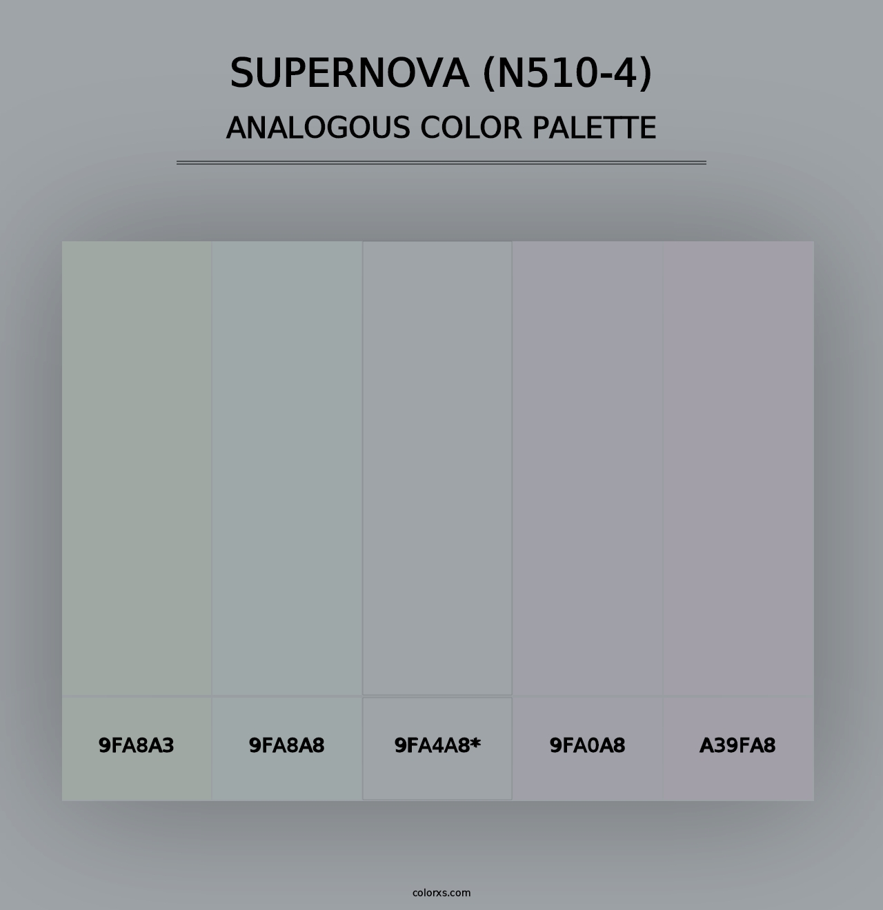 Supernova (N510-4) - Analogous Color Palette