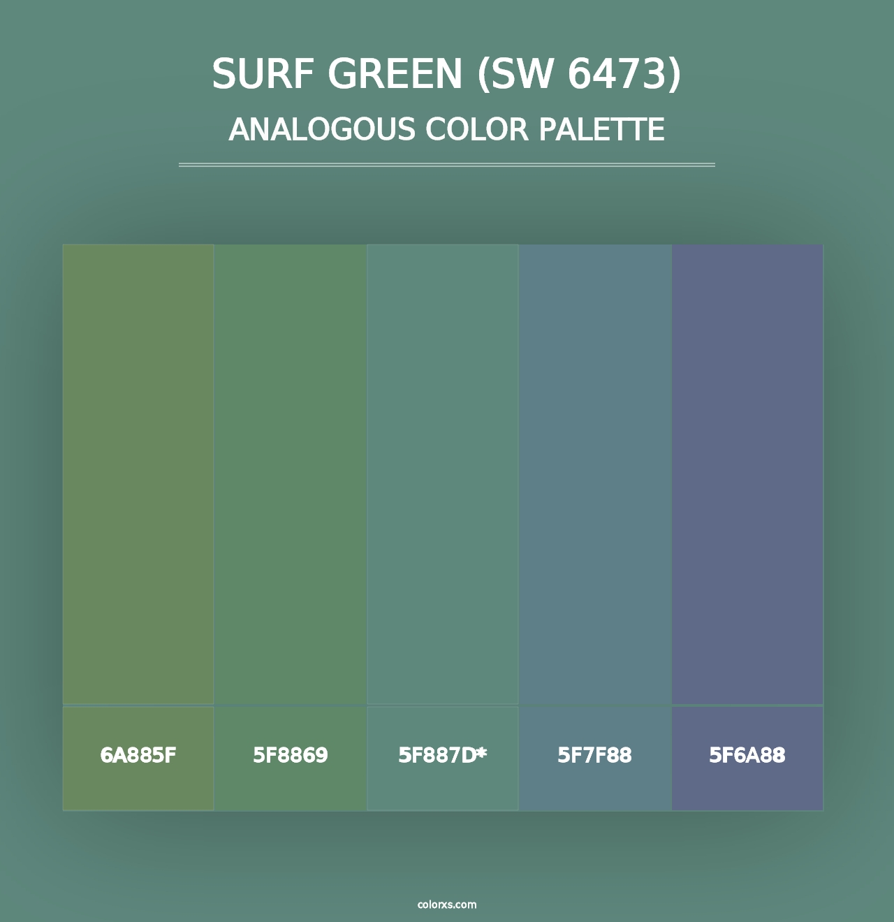 Surf Green (SW 6473) - Analogous Color Palette