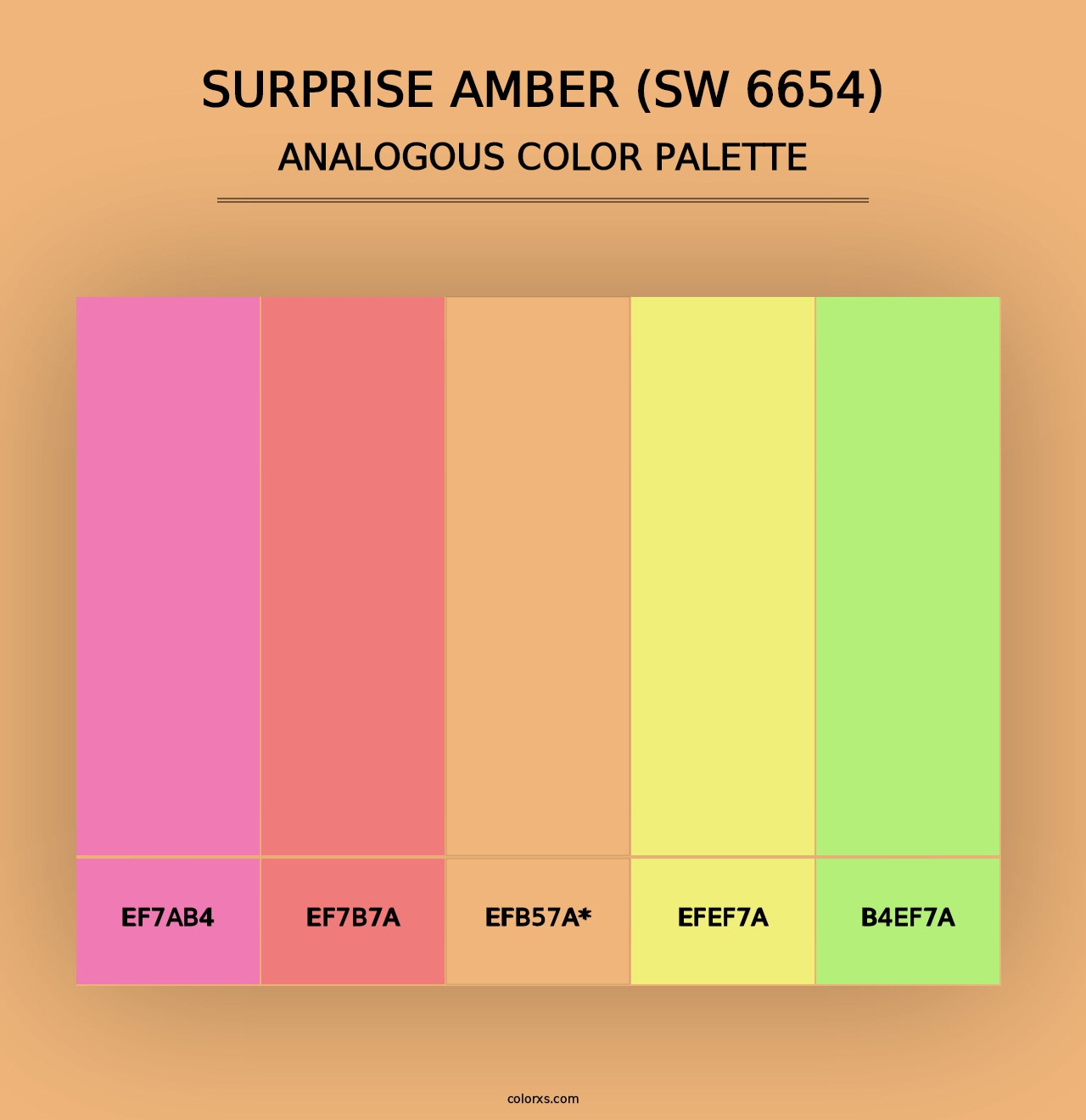 Surprise Amber (SW 6654) - Analogous Color Palette