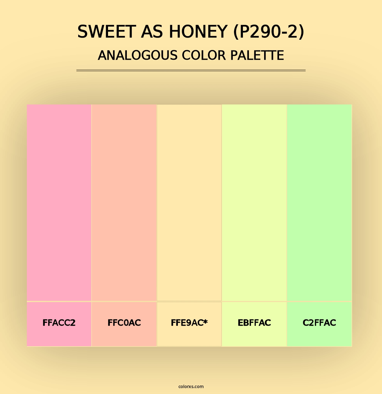 Sweet As Honey (P290-2) - Analogous Color Palette