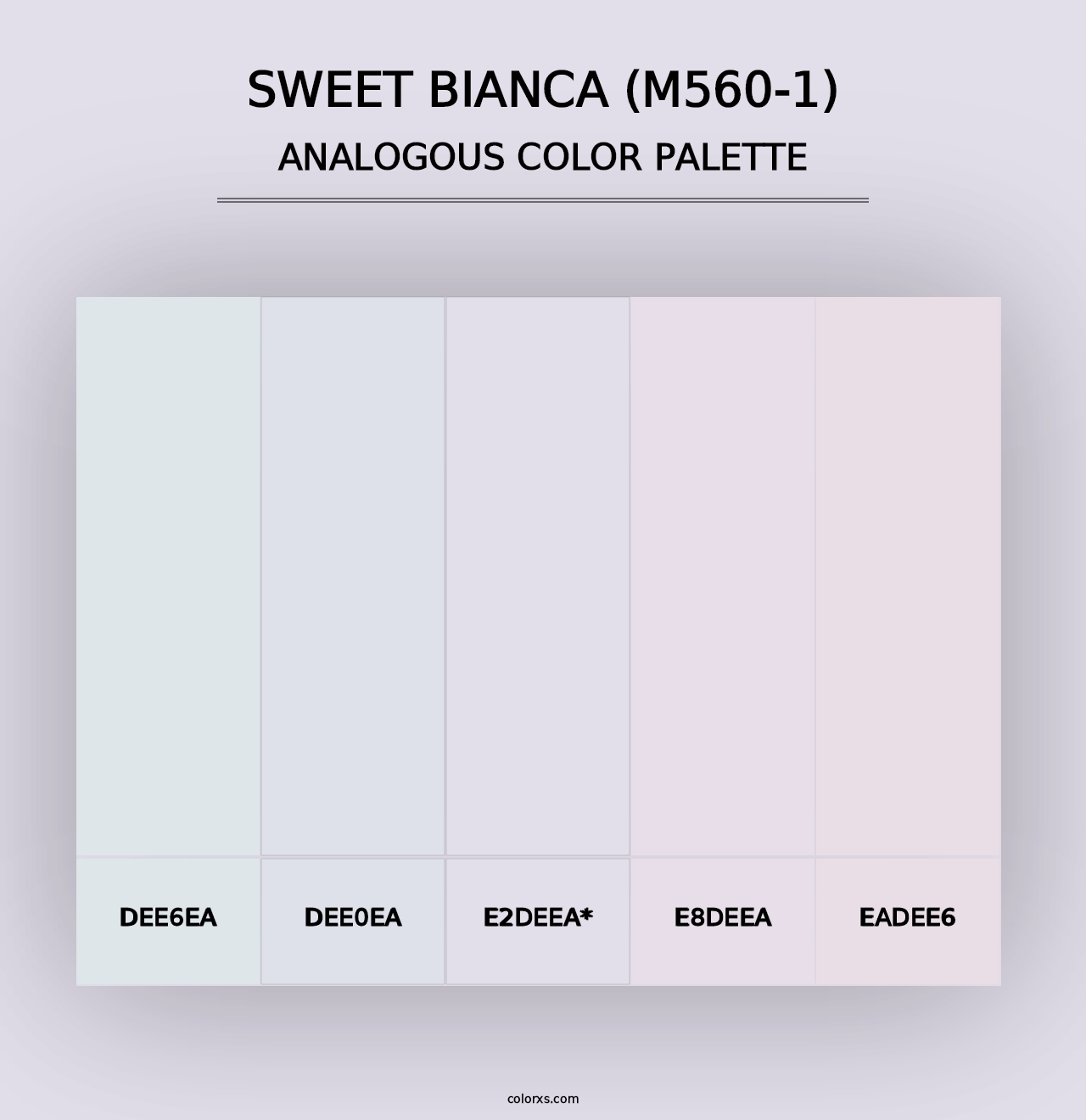 Sweet Bianca (M560-1) - Analogous Color Palette