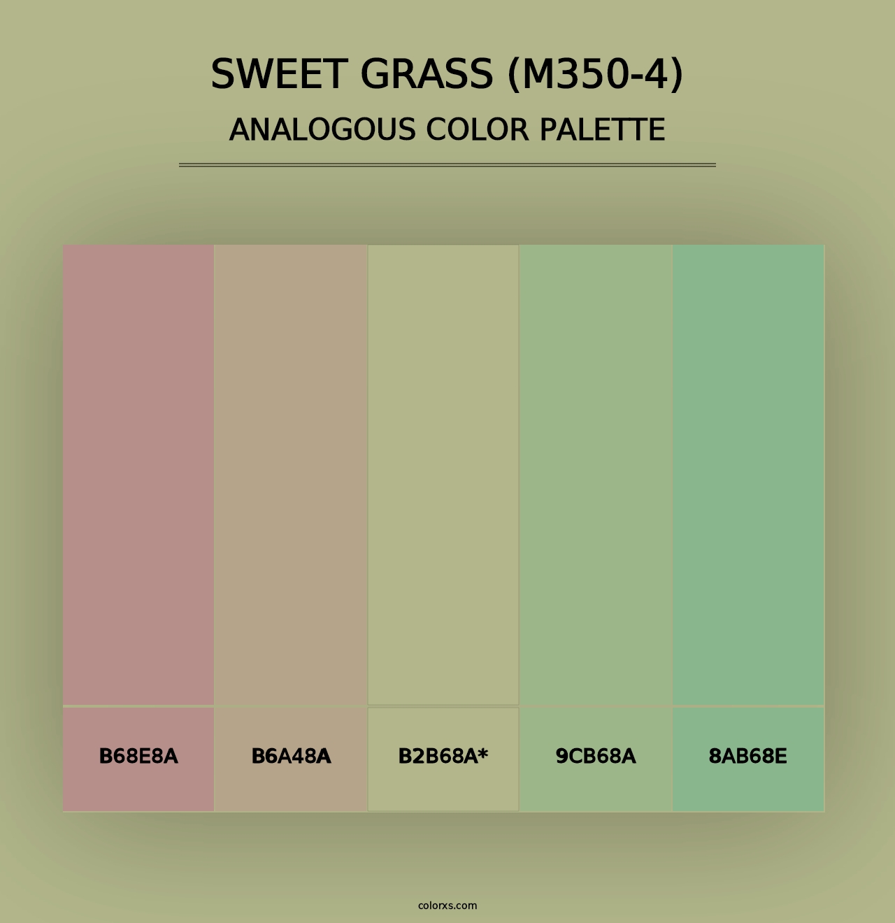 Sweet Grass (M350-4) - Analogous Color Palette