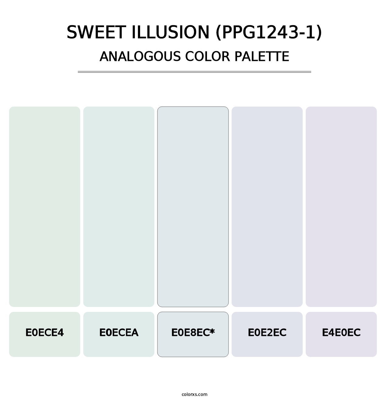 Sweet Illusion (PPG1243-1) - Analogous Color Palette