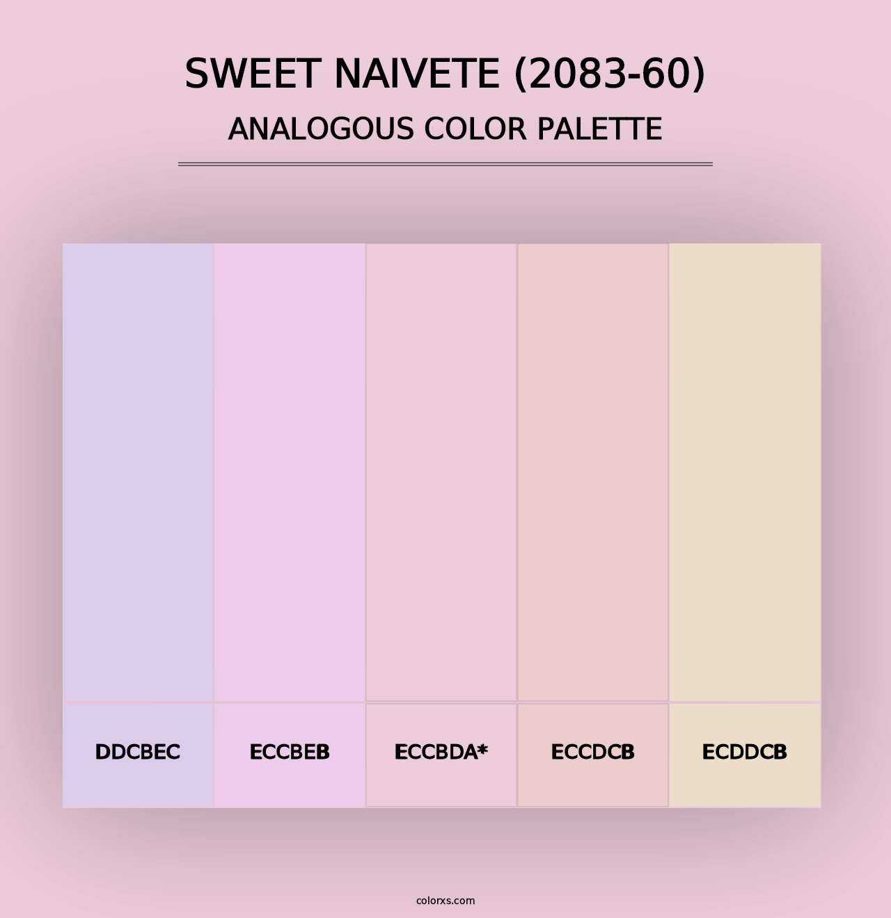 Sweet Naivete (2083-60) - Analogous Color Palette