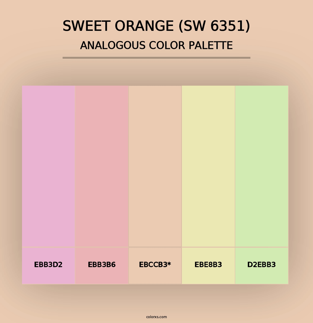 Sweet Orange (SW 6351) - Analogous Color Palette