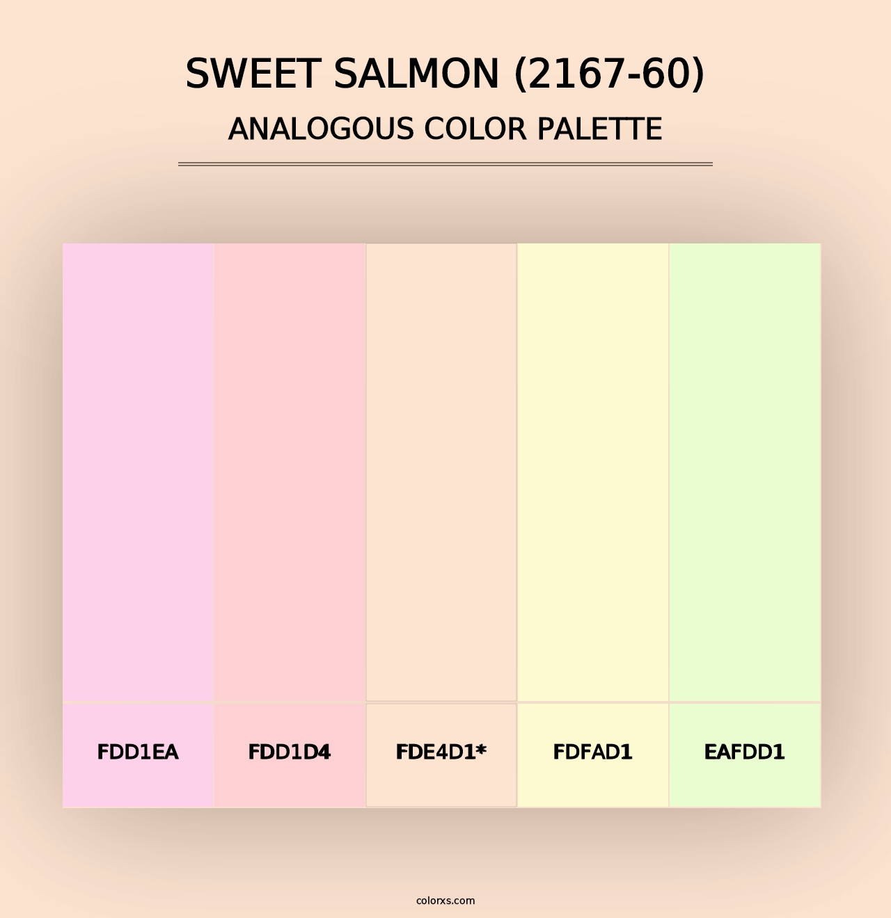 Sweet Salmon (2167-60) - Analogous Color Palette