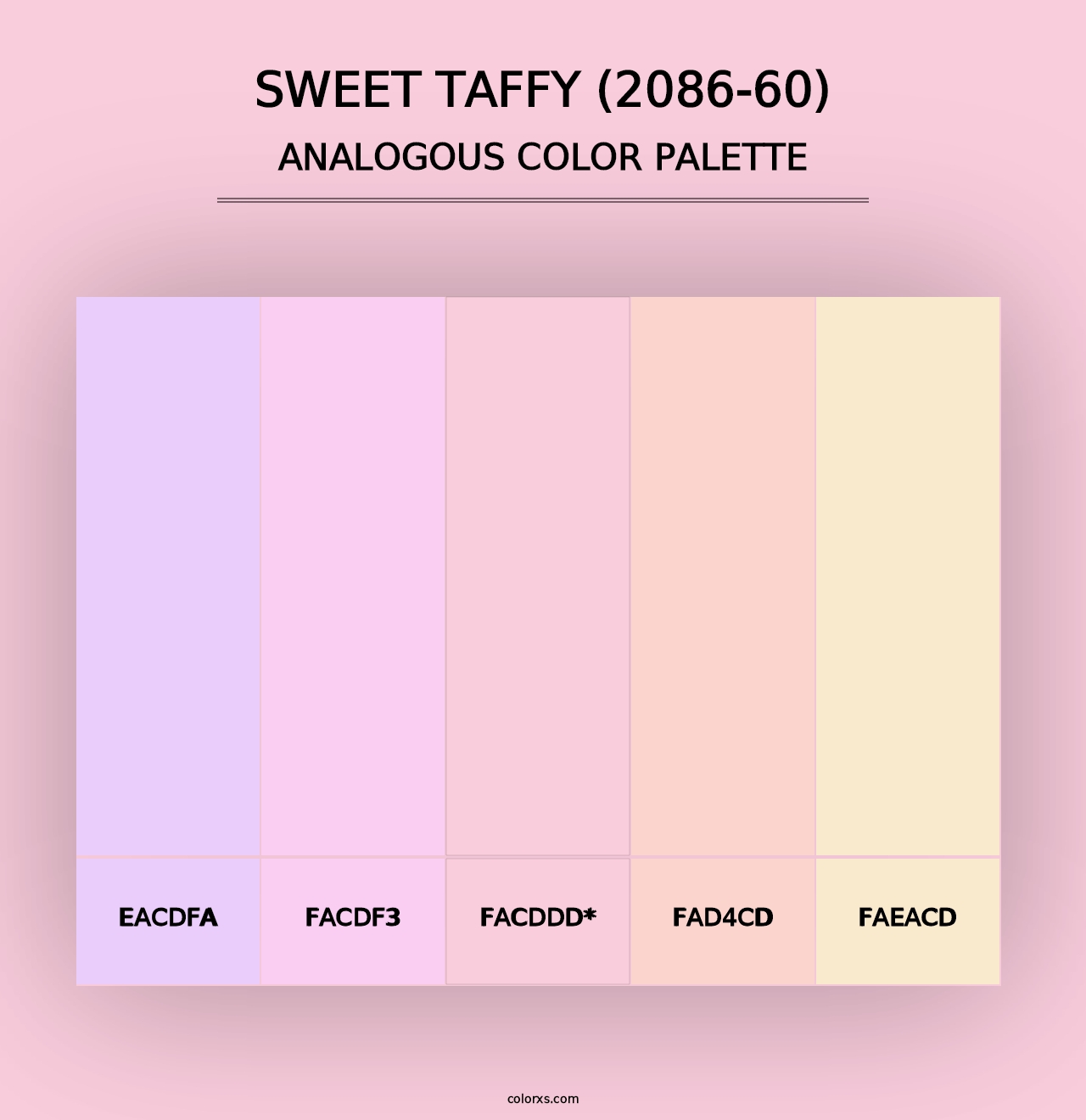 Sweet Taffy (2086-60) - Analogous Color Palette