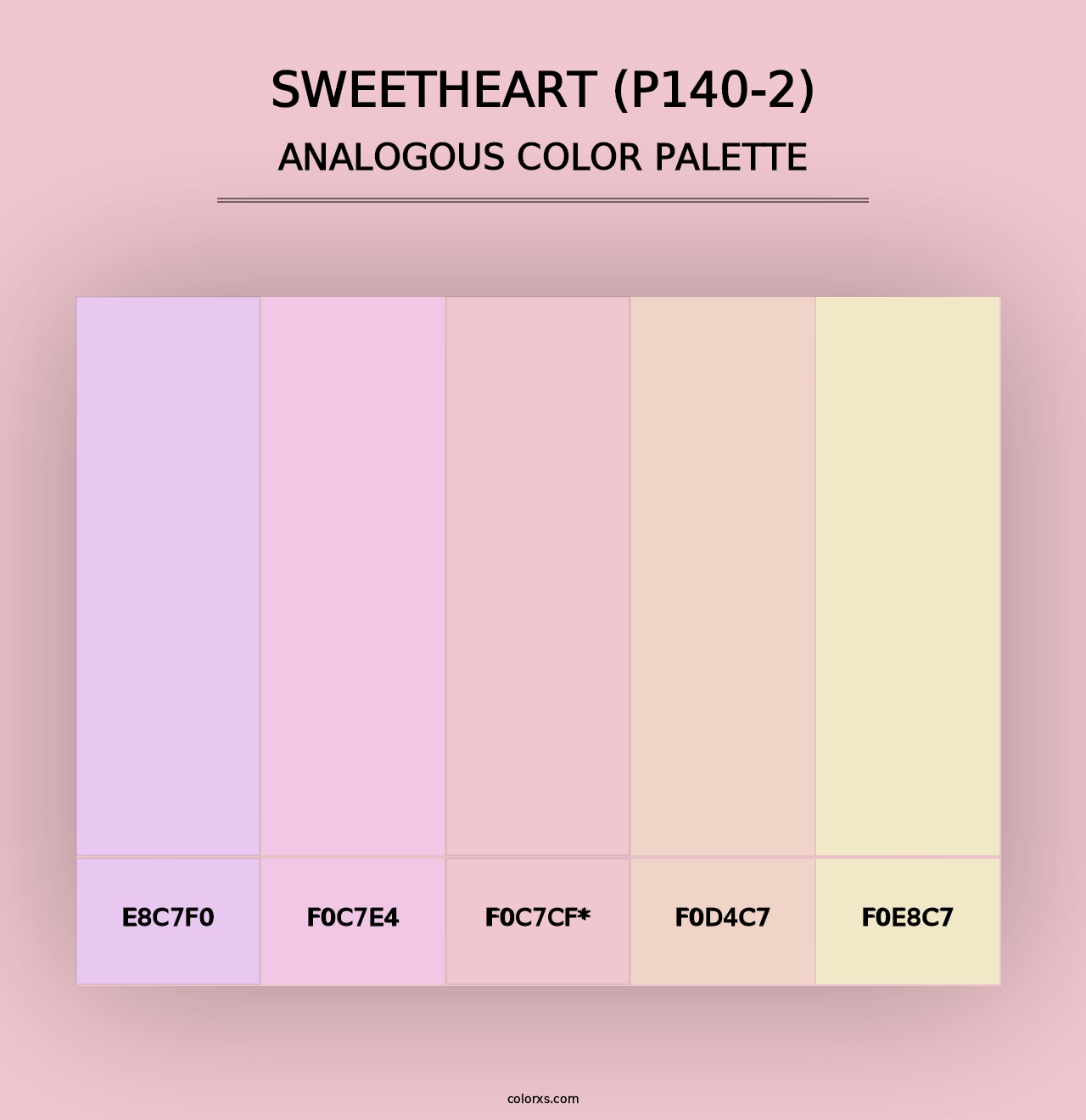 Sweetheart (P140-2) - Analogous Color Palette