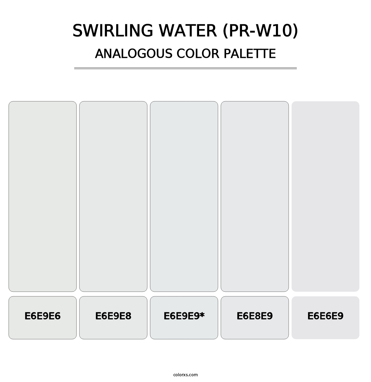 Swirling Water (PR-W10) - Analogous Color Palette