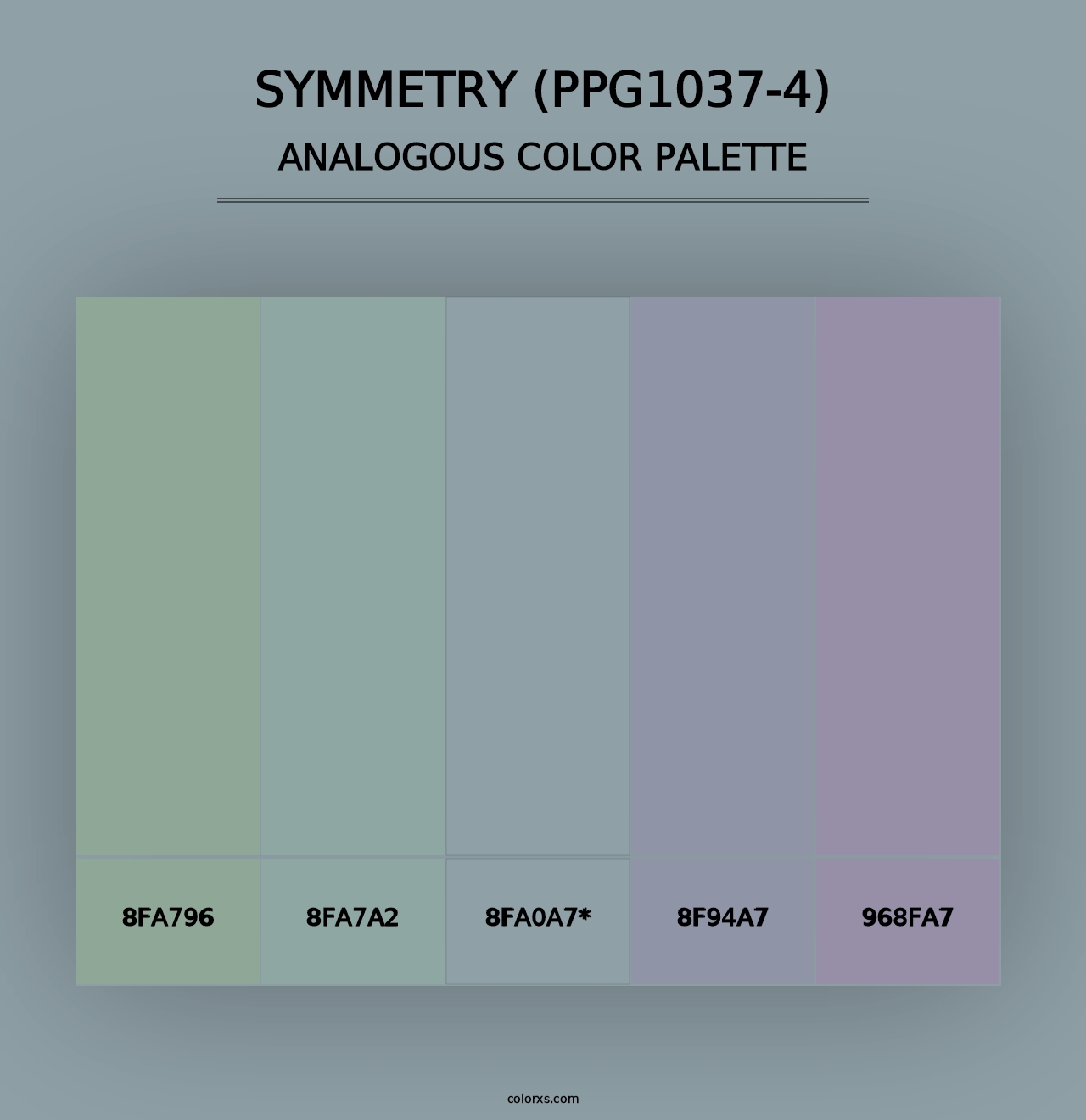 Symmetry (PPG1037-4) - Analogous Color Palette