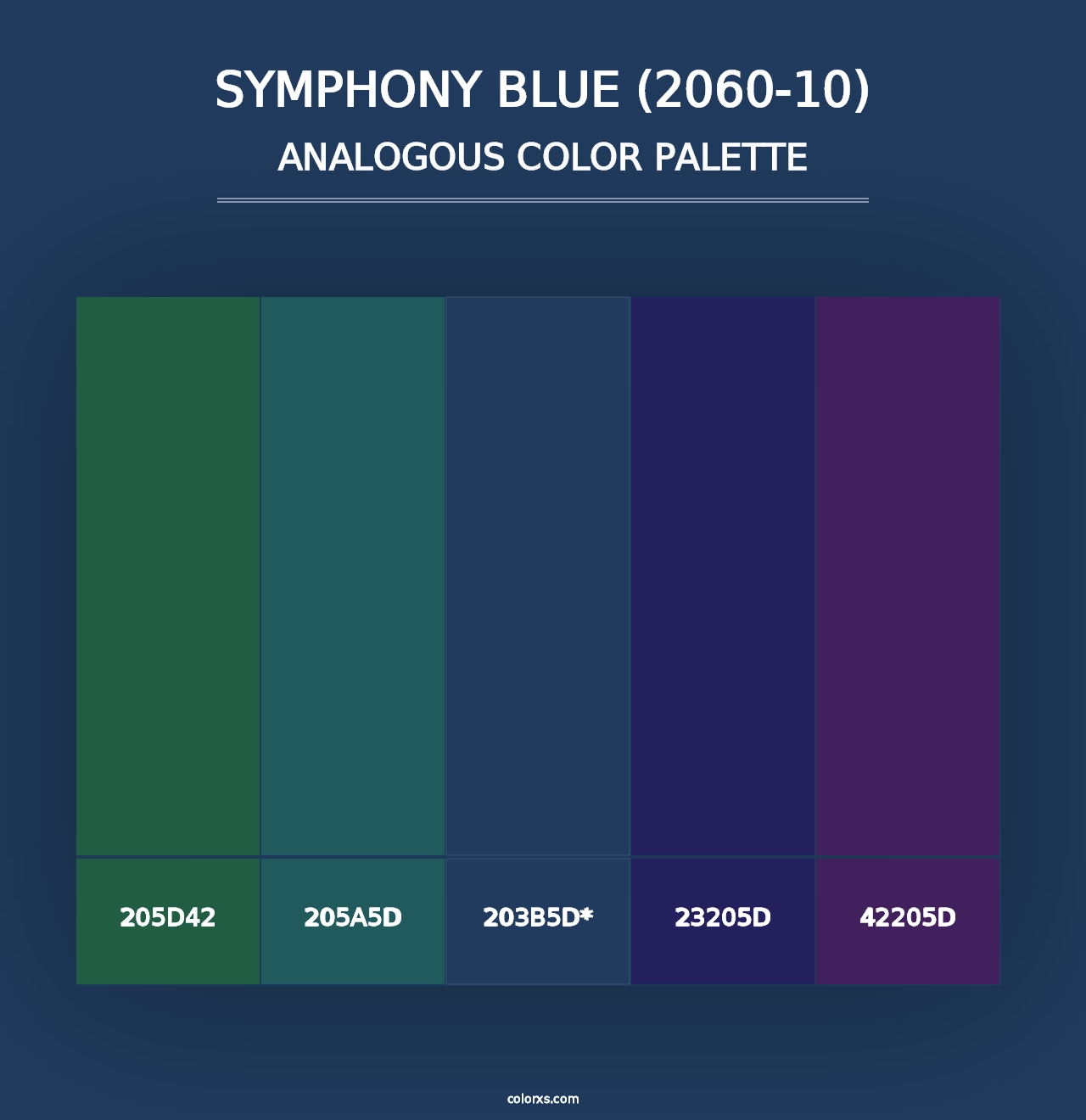 Symphony Blue (2060-10) - Analogous Color Palette