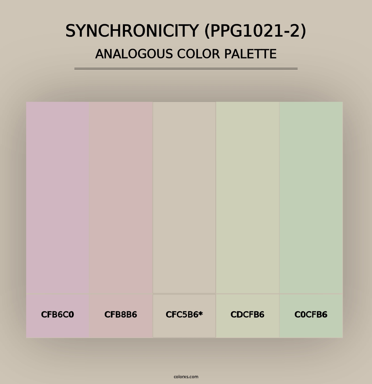 Synchronicity (PPG1021-2) - Analogous Color Palette