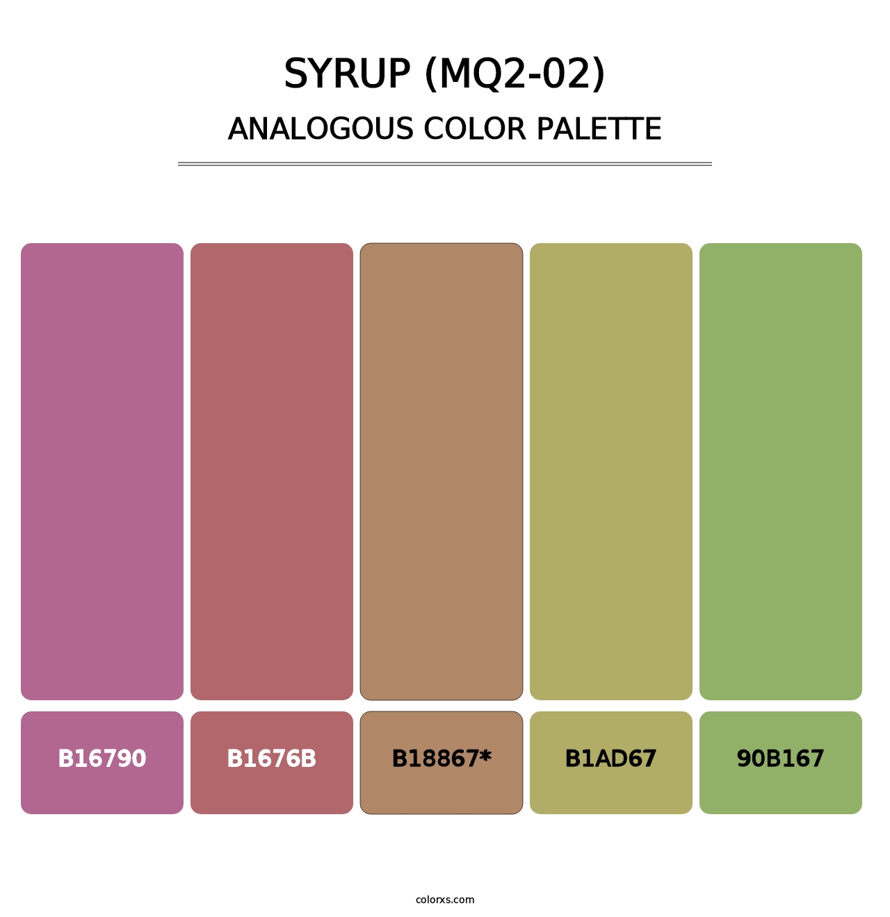 Syrup (MQ2-02) - Analogous Color Palette