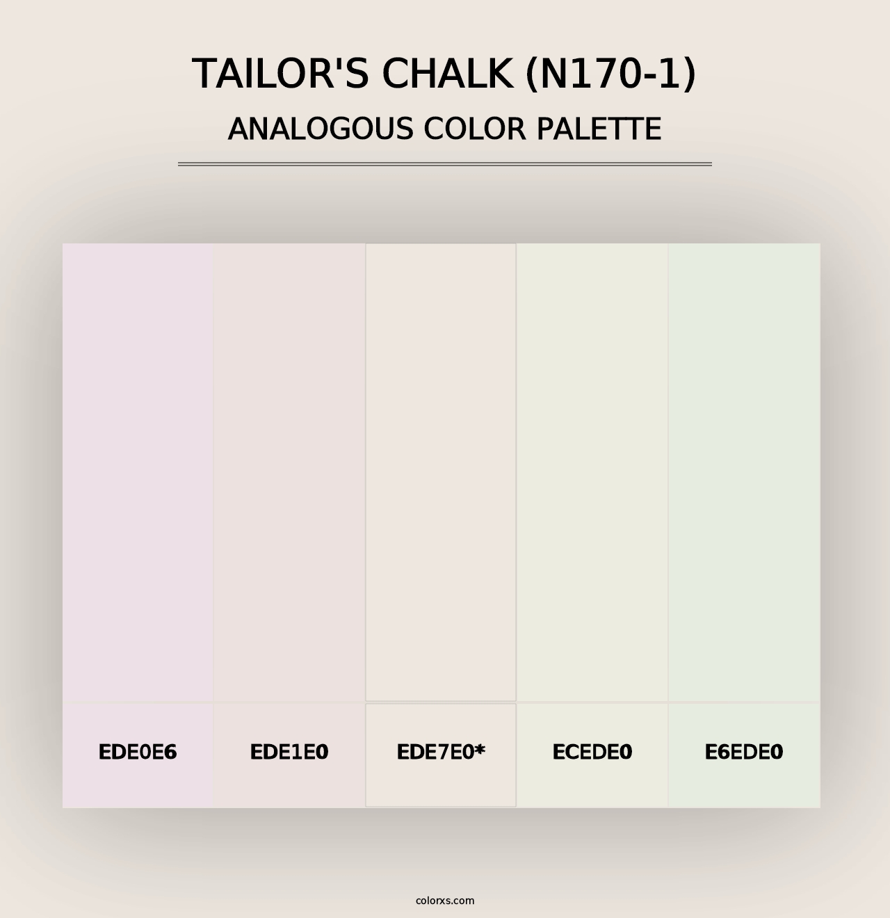 Tailor'S Chalk (N170-1) - Analogous Color Palette