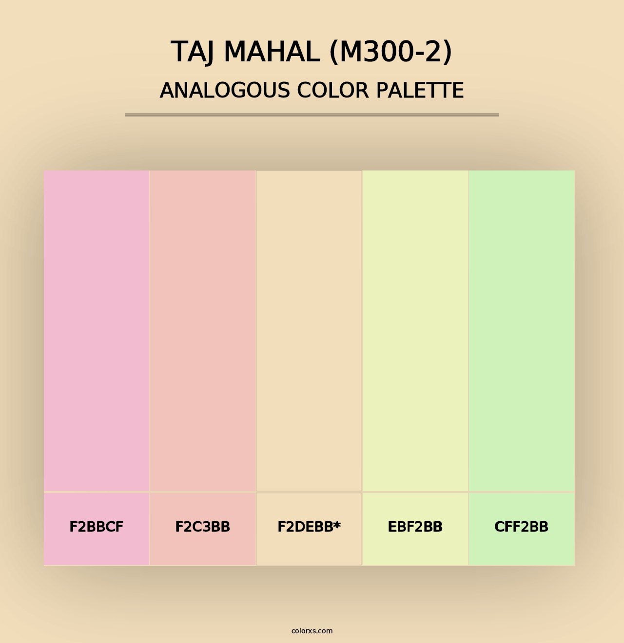 Taj Mahal (M300-2) - Analogous Color Palette