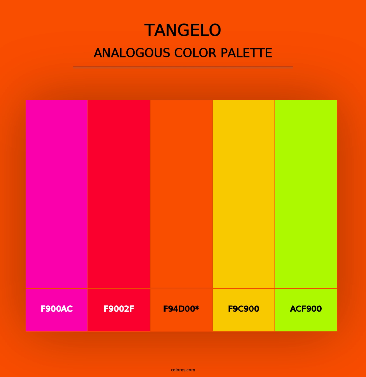 Tangelo - Analogous Color Palette