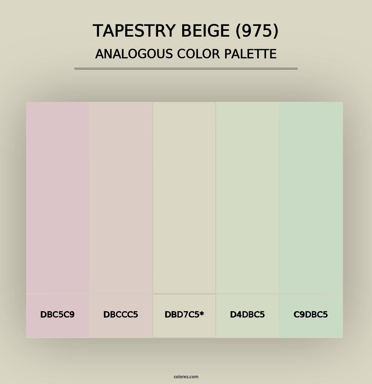 Tapestry Beige (975) - Analogous Color Palette