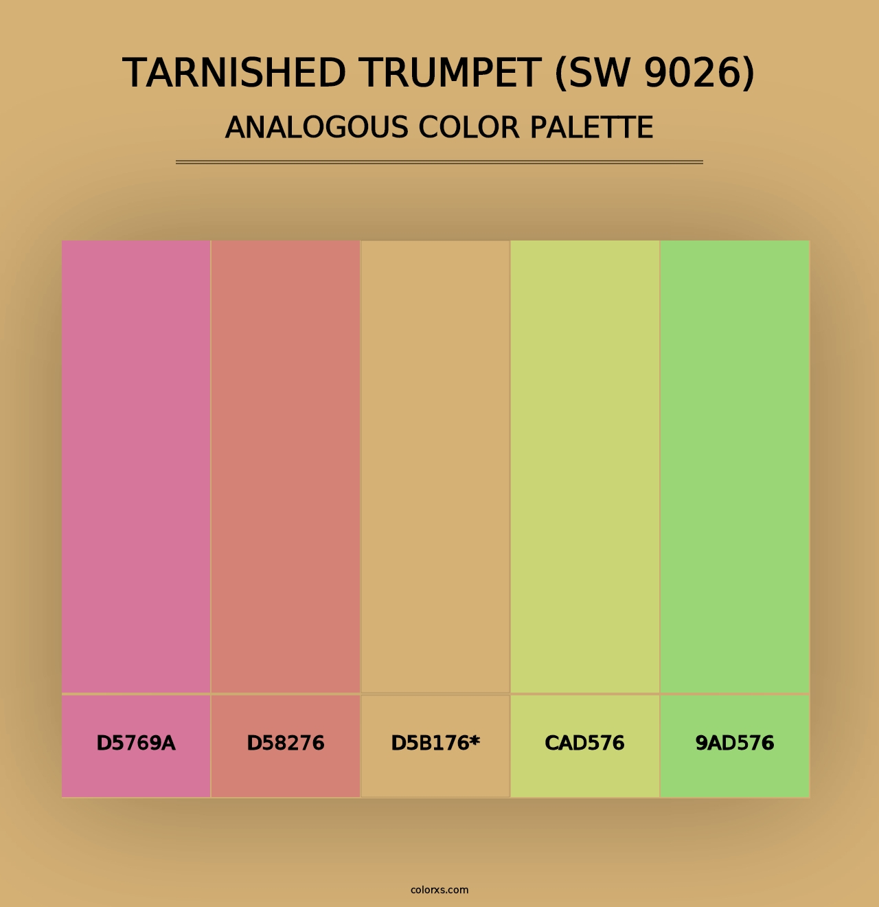 Tarnished Trumpet (SW 9026) - Analogous Color Palette