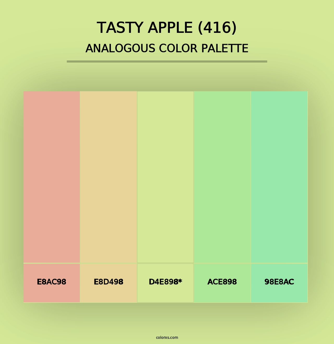 Tasty Apple (416) - Analogous Color Palette