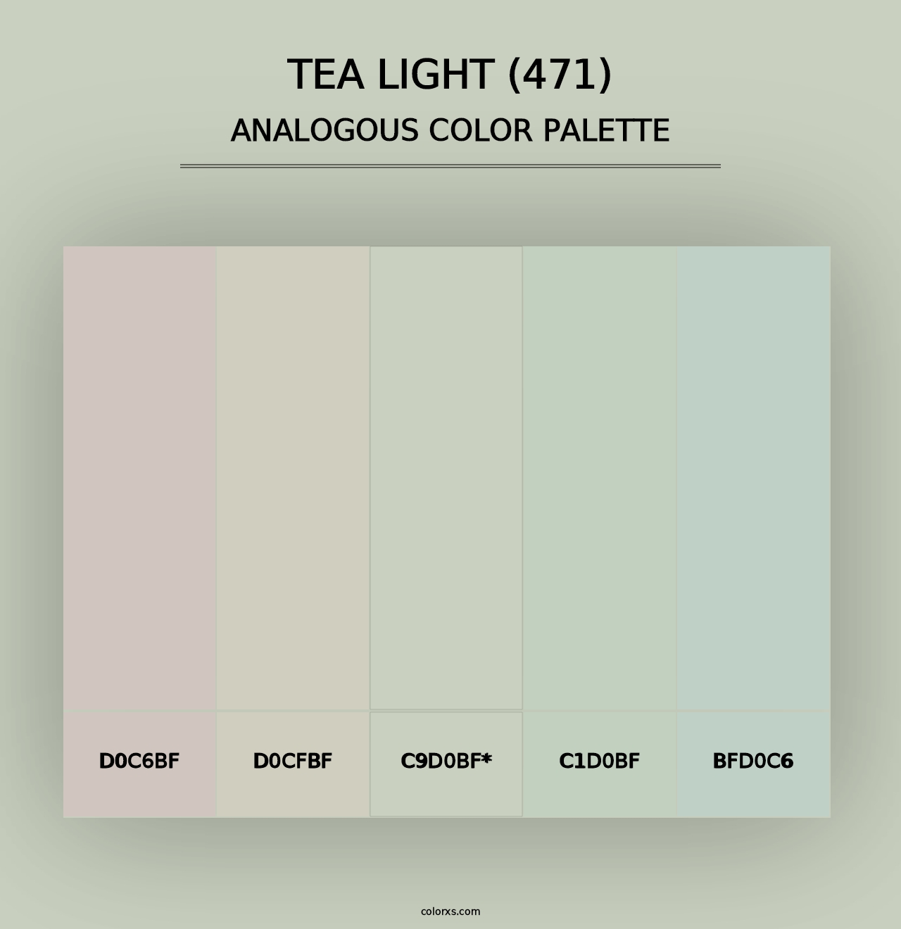 Tea Light (471) - Analogous Color Palette