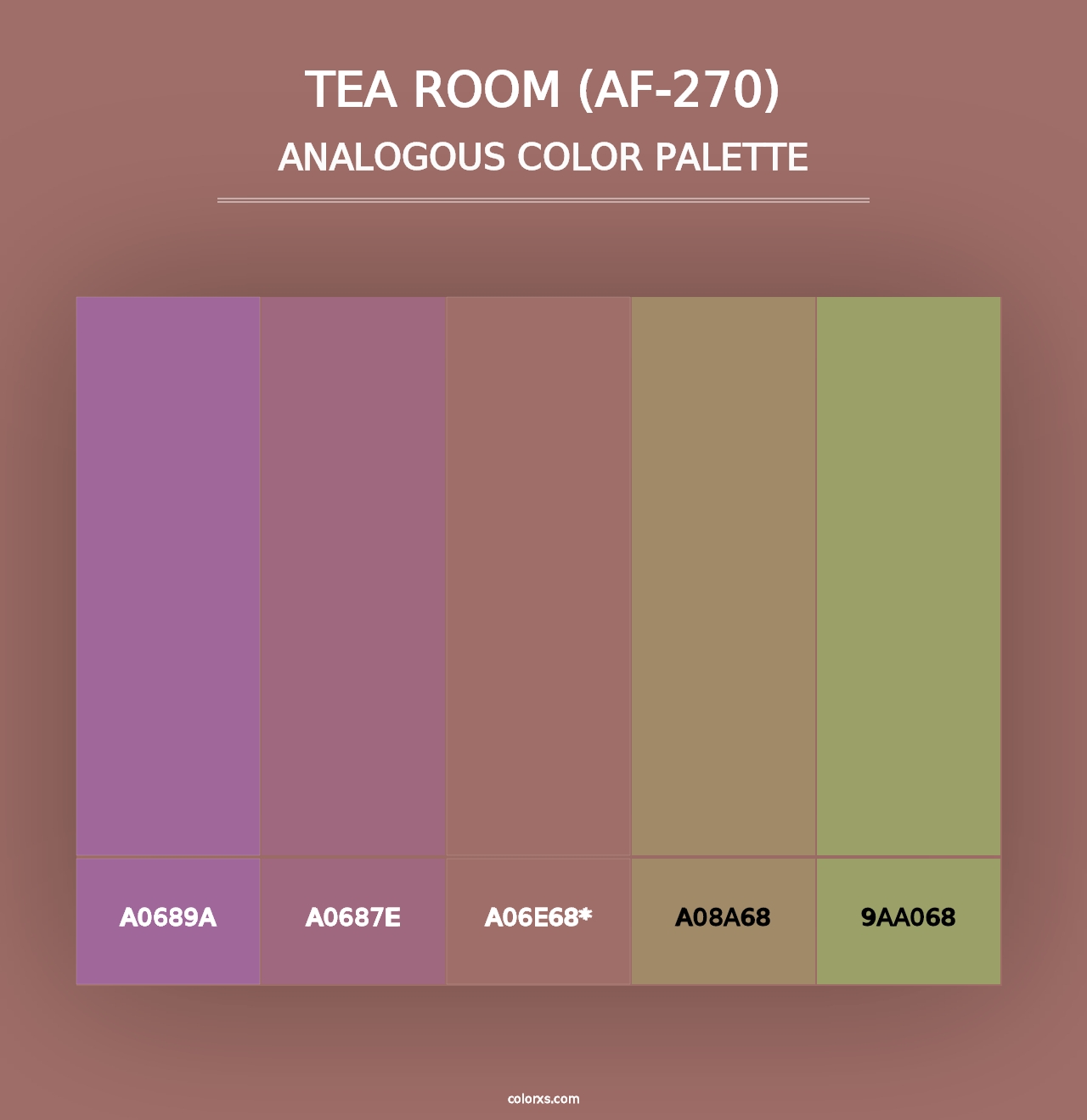 Tea Room (AF-270) - Analogous Color Palette