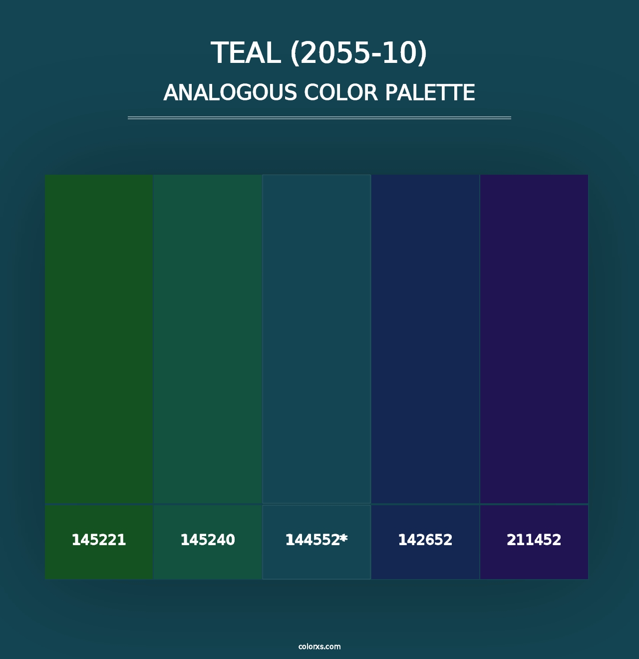 Teal (2055-10) - Analogous Color Palette