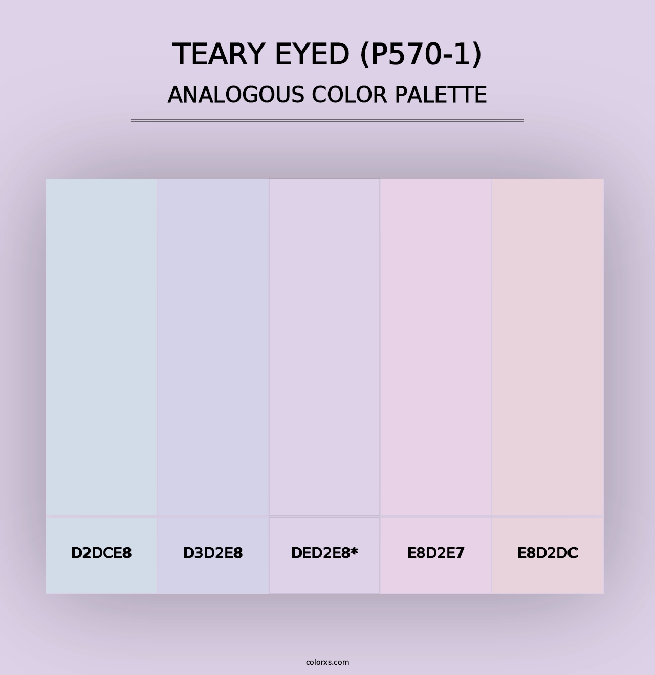 Teary Eyed (P570-1) - Analogous Color Palette