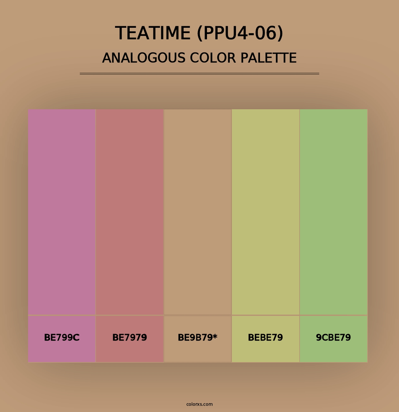 Teatime (PPU4-06) - Analogous Color Palette