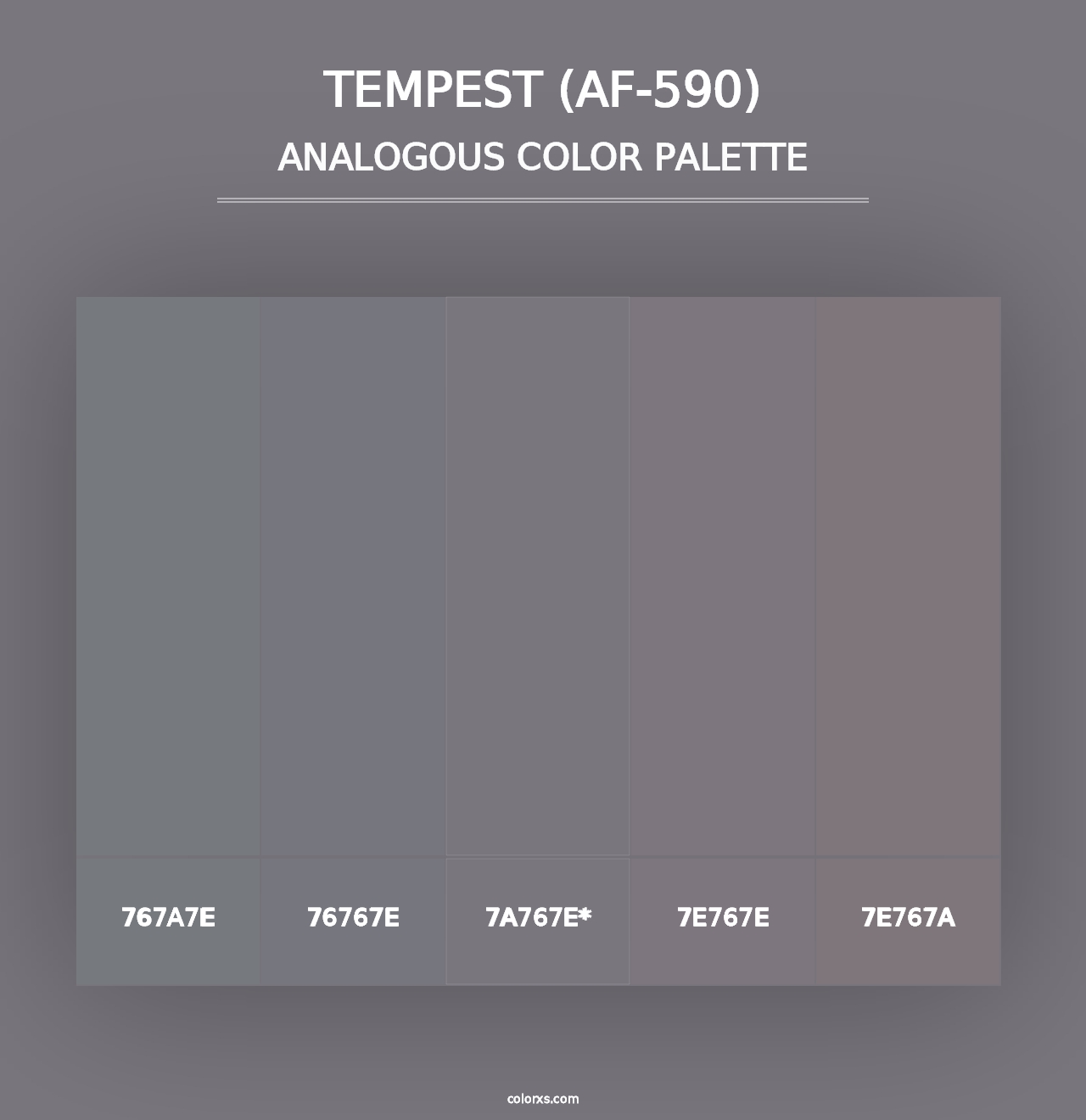 Tempest (AF-590) - Analogous Color Palette