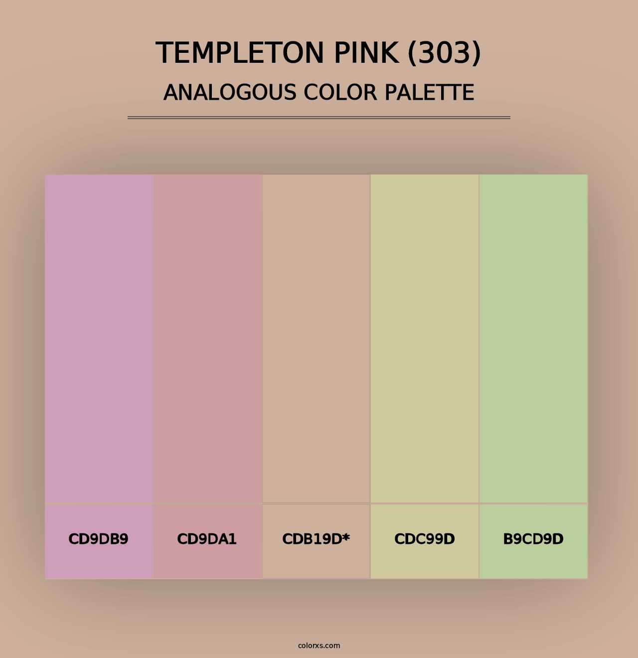 Templeton Pink (303) - Analogous Color Palette