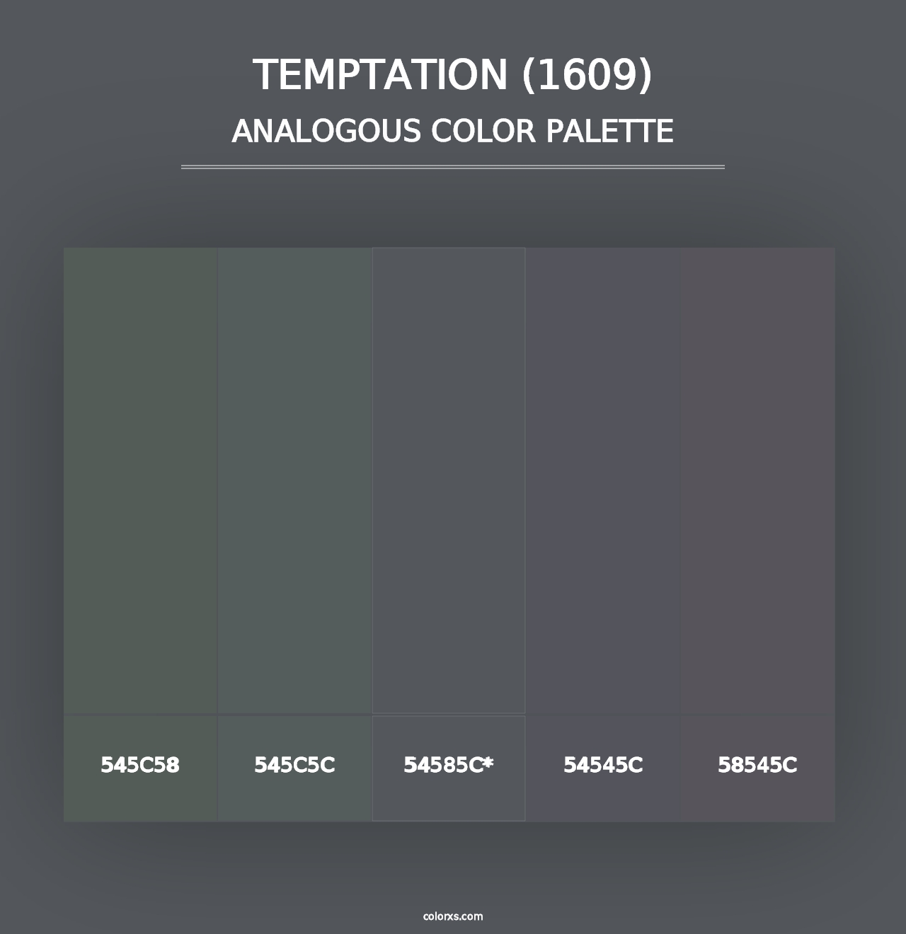 Temptation (1609) - Analogous Color Palette