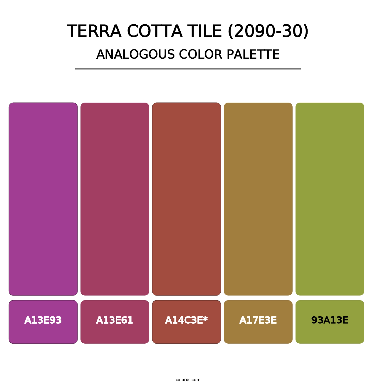 Terra Cotta Tile (2090-30) - Analogous Color Palette